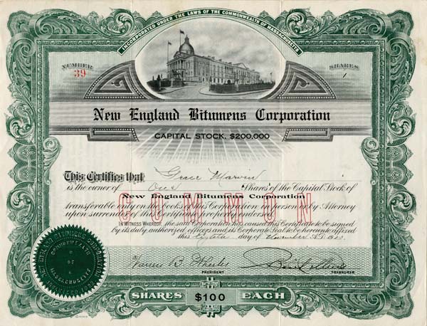 New England Bitumens Corporation
